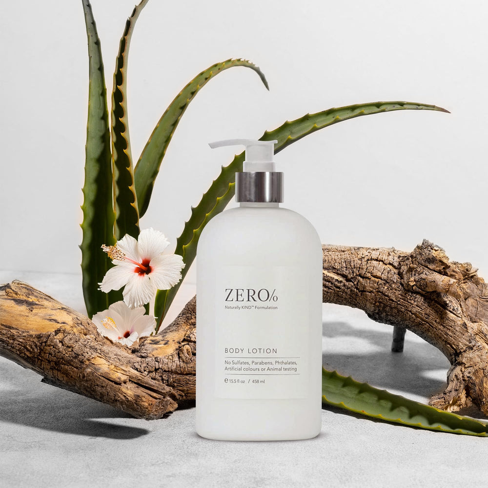Gilchrist & Soames Zero% Unisex bottle back shows safe ingredients and cruelty-free promise.