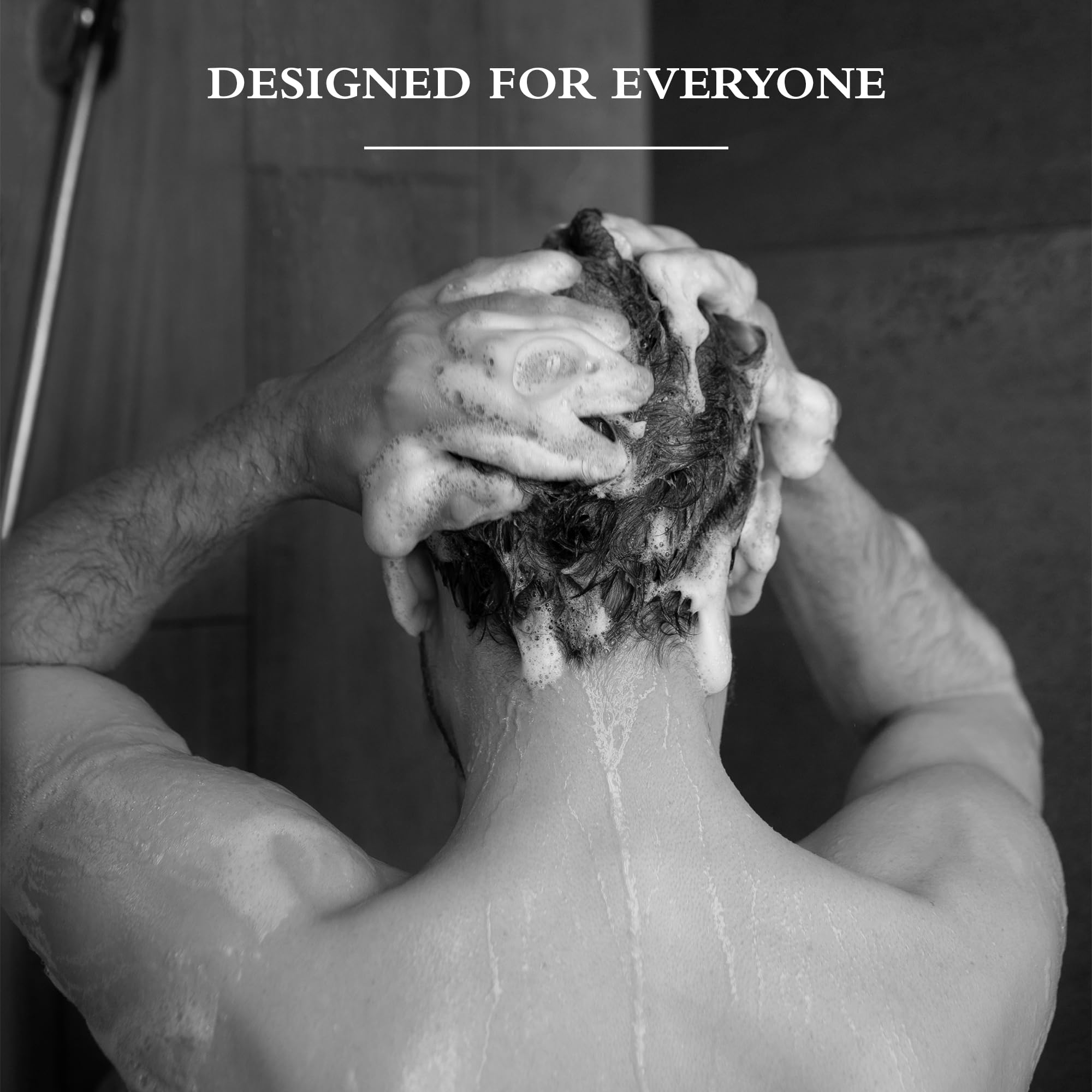 Gilchrist & Soames Zero% shampoo on the sink invites a refreshing daily cleanse.