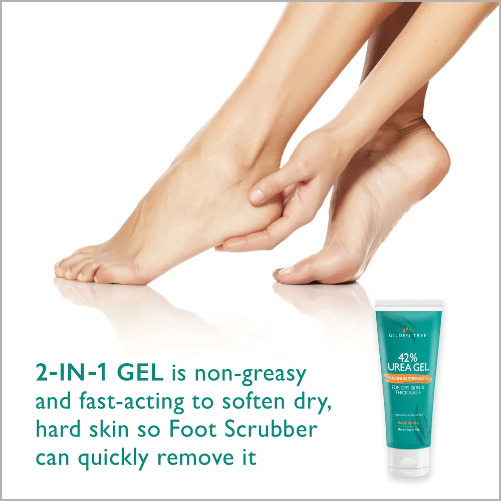 GILDEN TREE terracotta pumice stone highlights eco-friendly durability for long-lasting foot exfoliation.