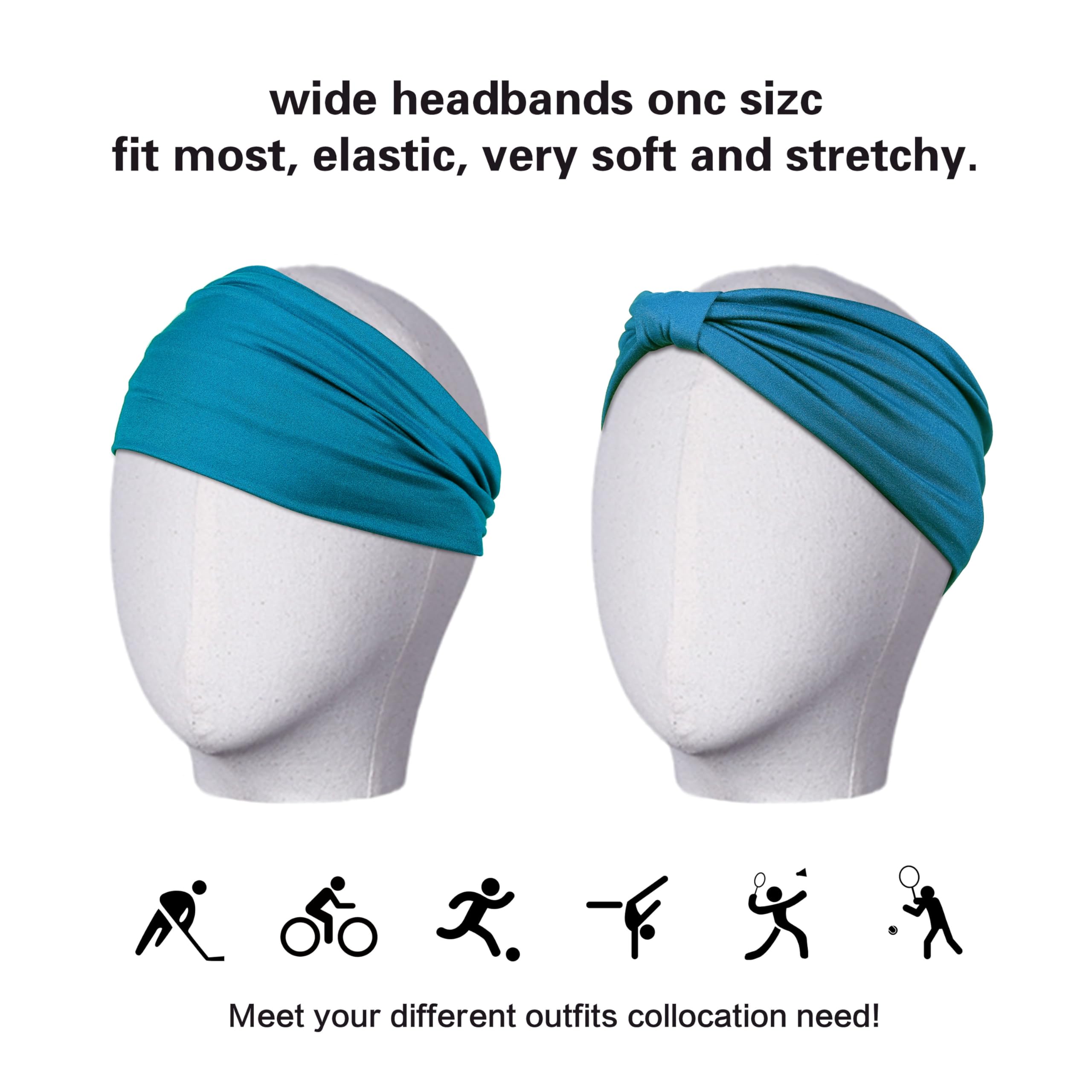 GiLi headbands packaging with six included hair ties for gym bag.