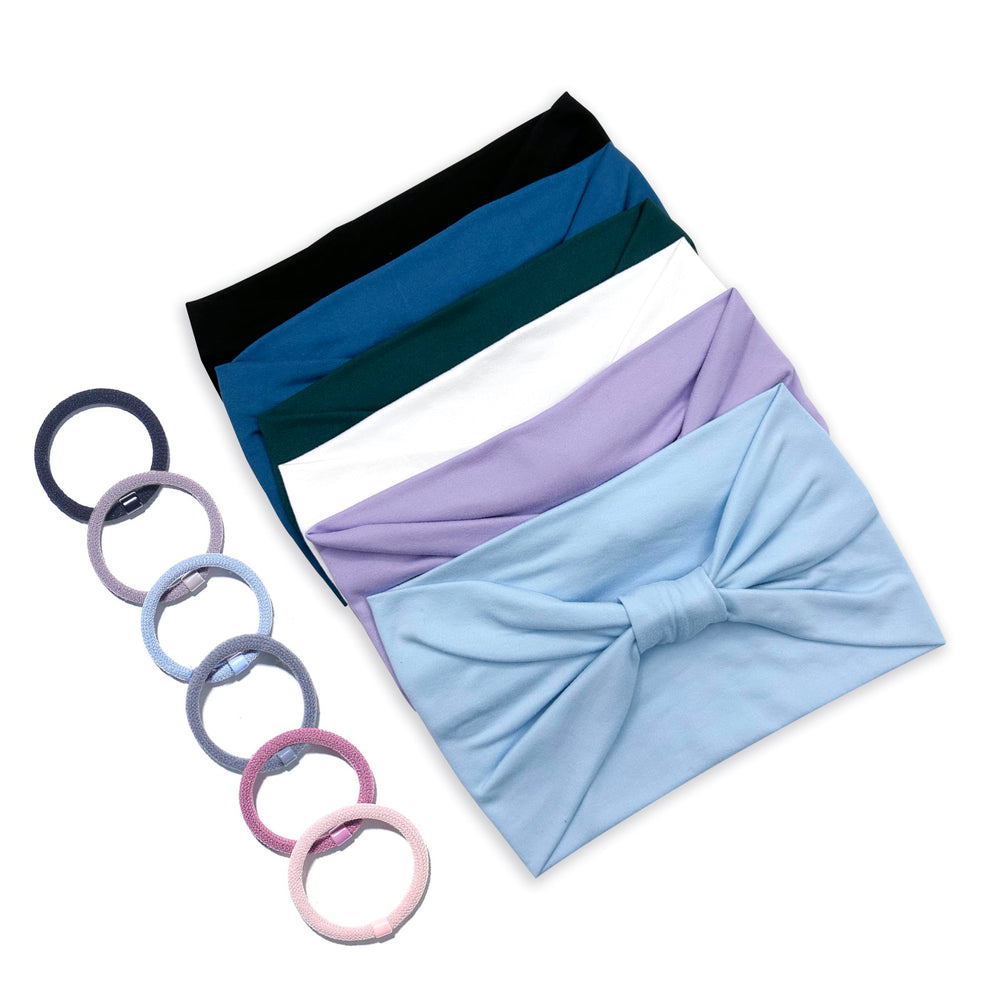 GiLi headbands styled with outfits for gym or casual wear.