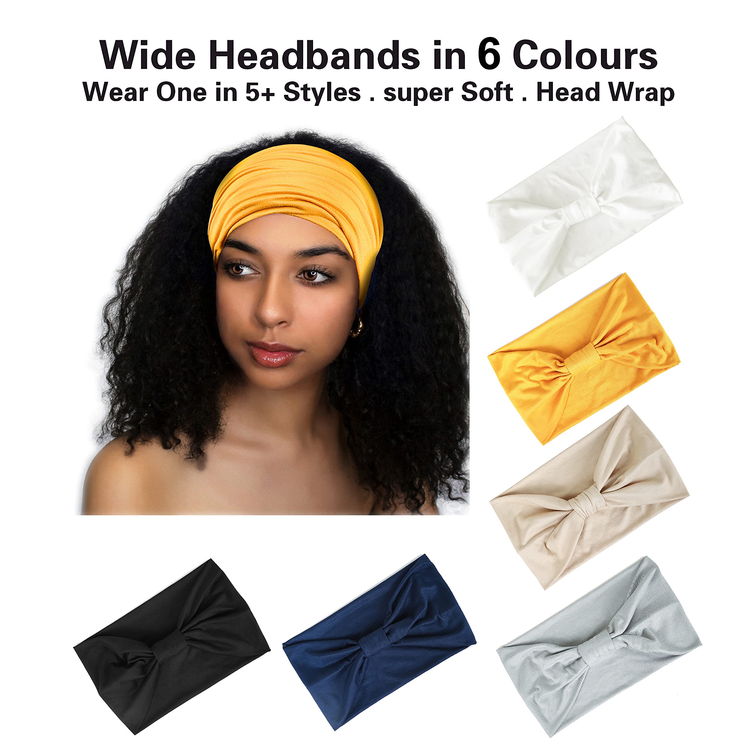 Gili knotted headbands multi-color closeup offers stylish options for workouts and outfits