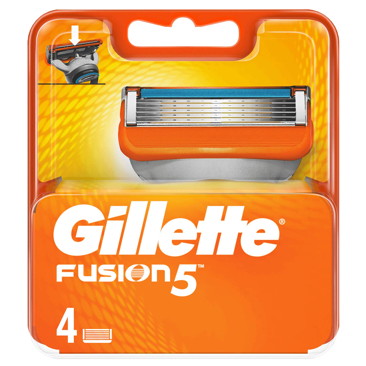 Gillette Fusion 5 blades close-up for a smooth close shave