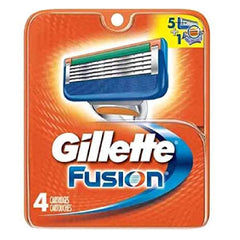 Gillette Fusion blades four-cartridge pack for a close, comfortable shave on contours