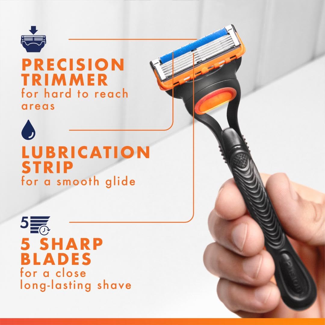 Gillette Fusion5 blade stabilization maintaining even blade spacing for comfort