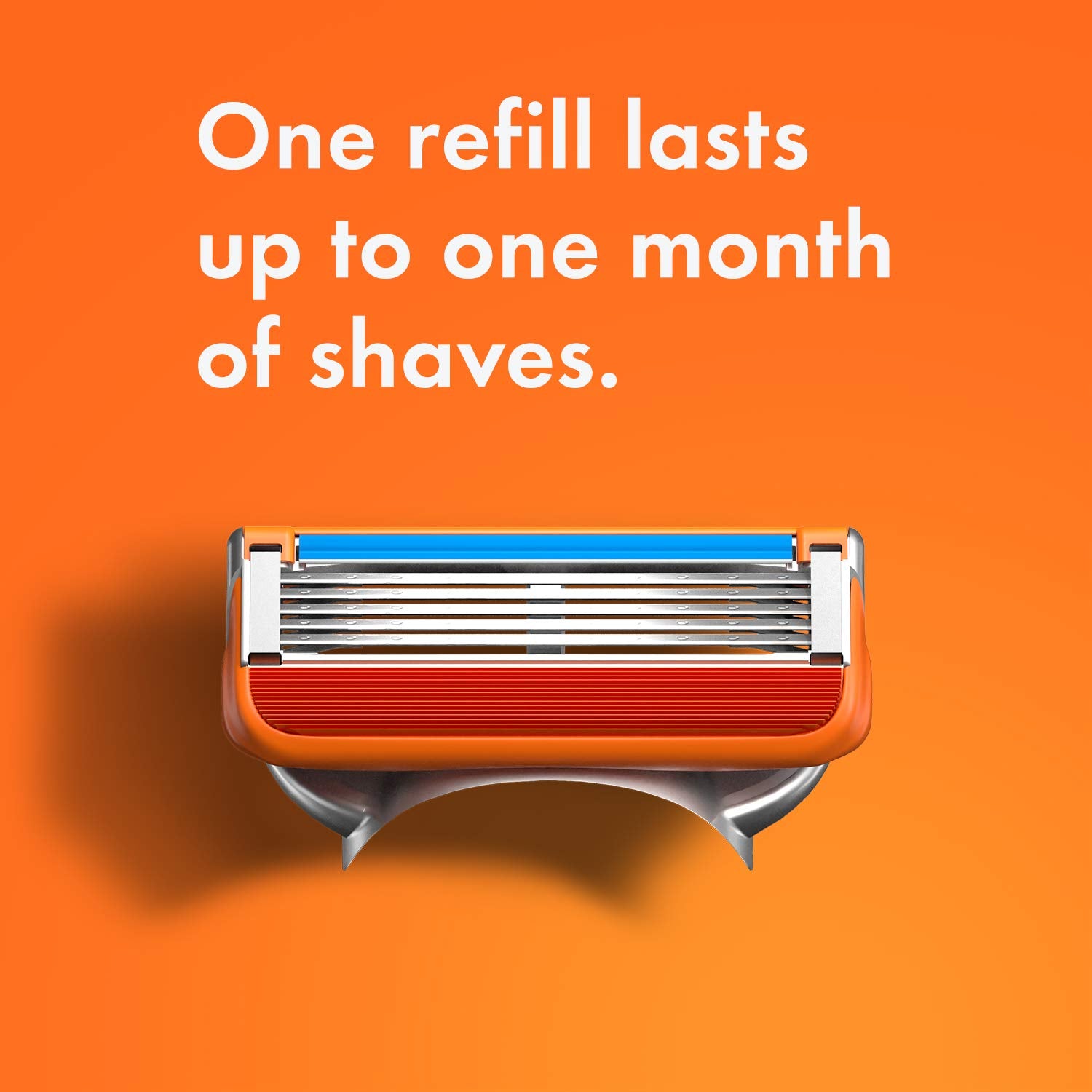 Gillette Fusion5 Power Razor lubrication strip provides smooth glide