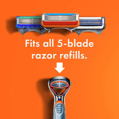 Gillette Fusion5 Power Razor micro pulses for reduced friction during shave