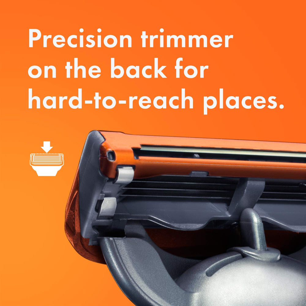 Gillette Fusion5 Power Razor precision trimmer for hard-to-reach areas