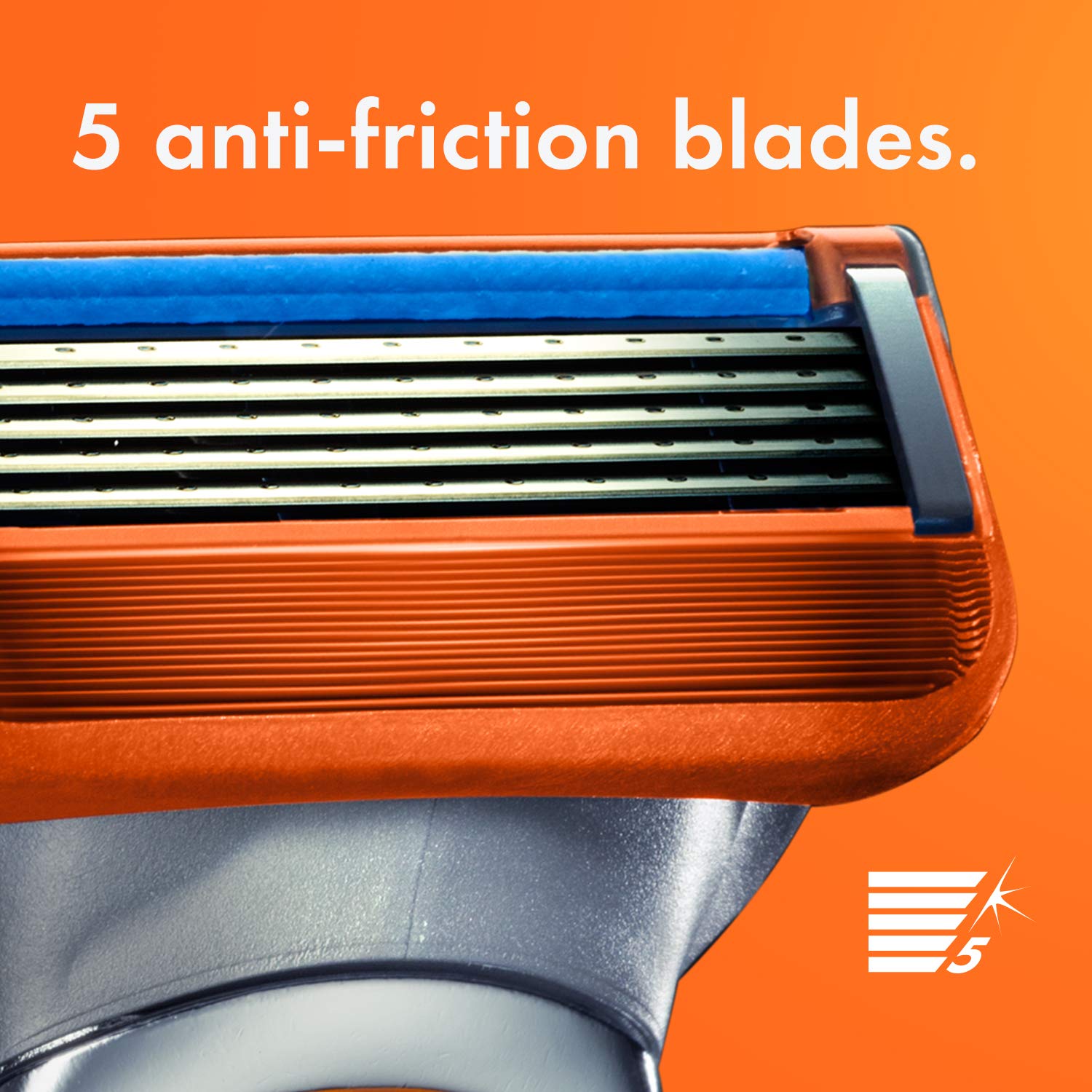 Gillette Fusion5 Power Razor soft microfins preparing hairs for close shave
