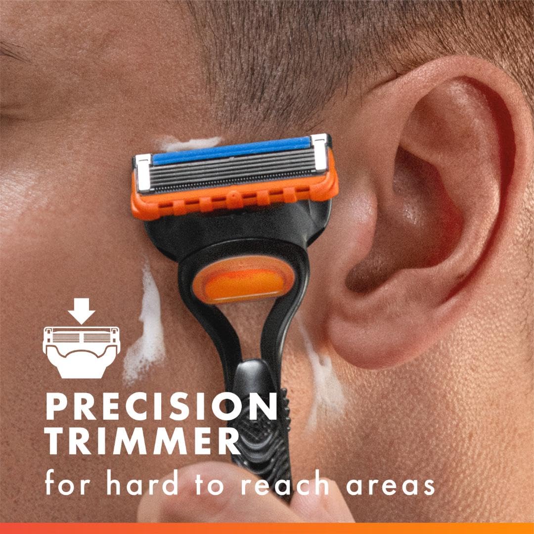 Gillette Fusion5 precision trimmer for hard-to-reach areas under the nose