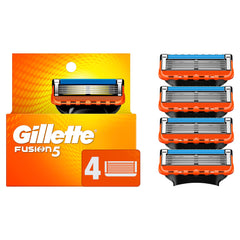 Gillette Fusion5 razor refills 4-pack for a smoother shave.