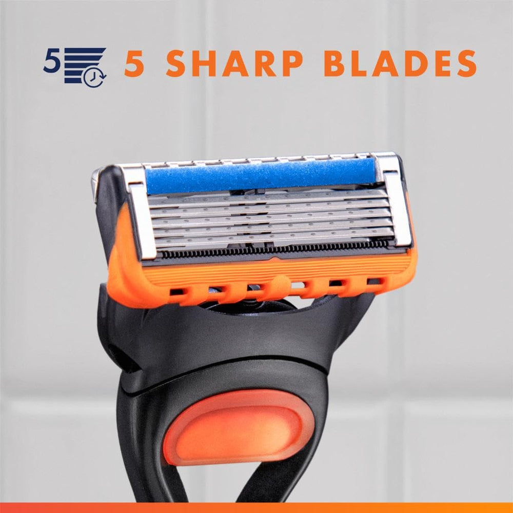 Gillette Fusion5 soft microfins gently prep skin before shaving