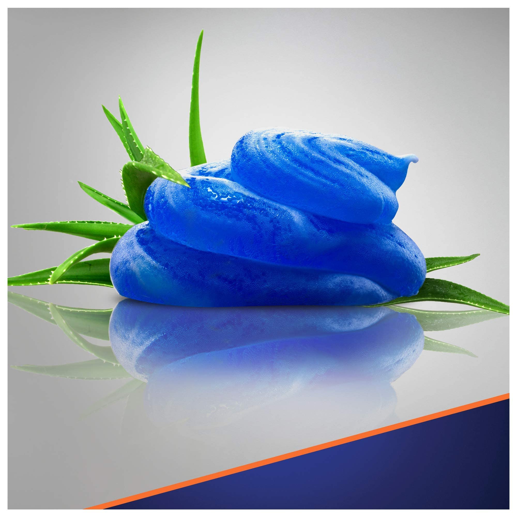 Gillette Fusion5 Ultra Sensitive Gel razor-application shot emphasizes glide protection.