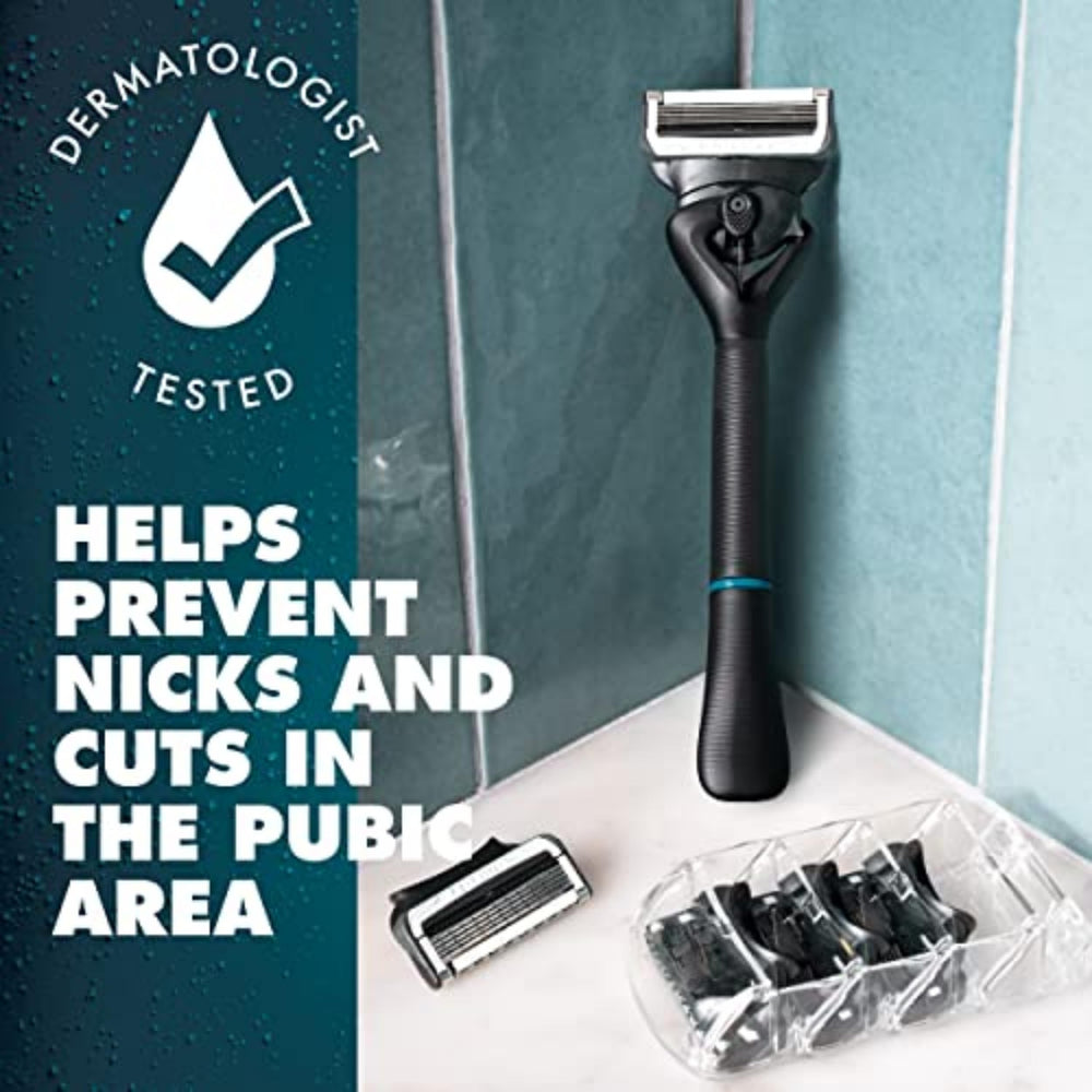 Gillette Intimate flexball-handle-technology demonstrating contour-friendly grip