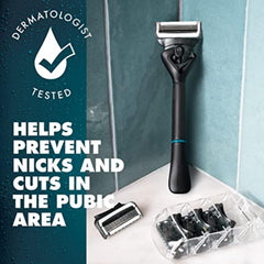 Gillette Intimate flexball-handle-technology demonstrating contour-friendly grip