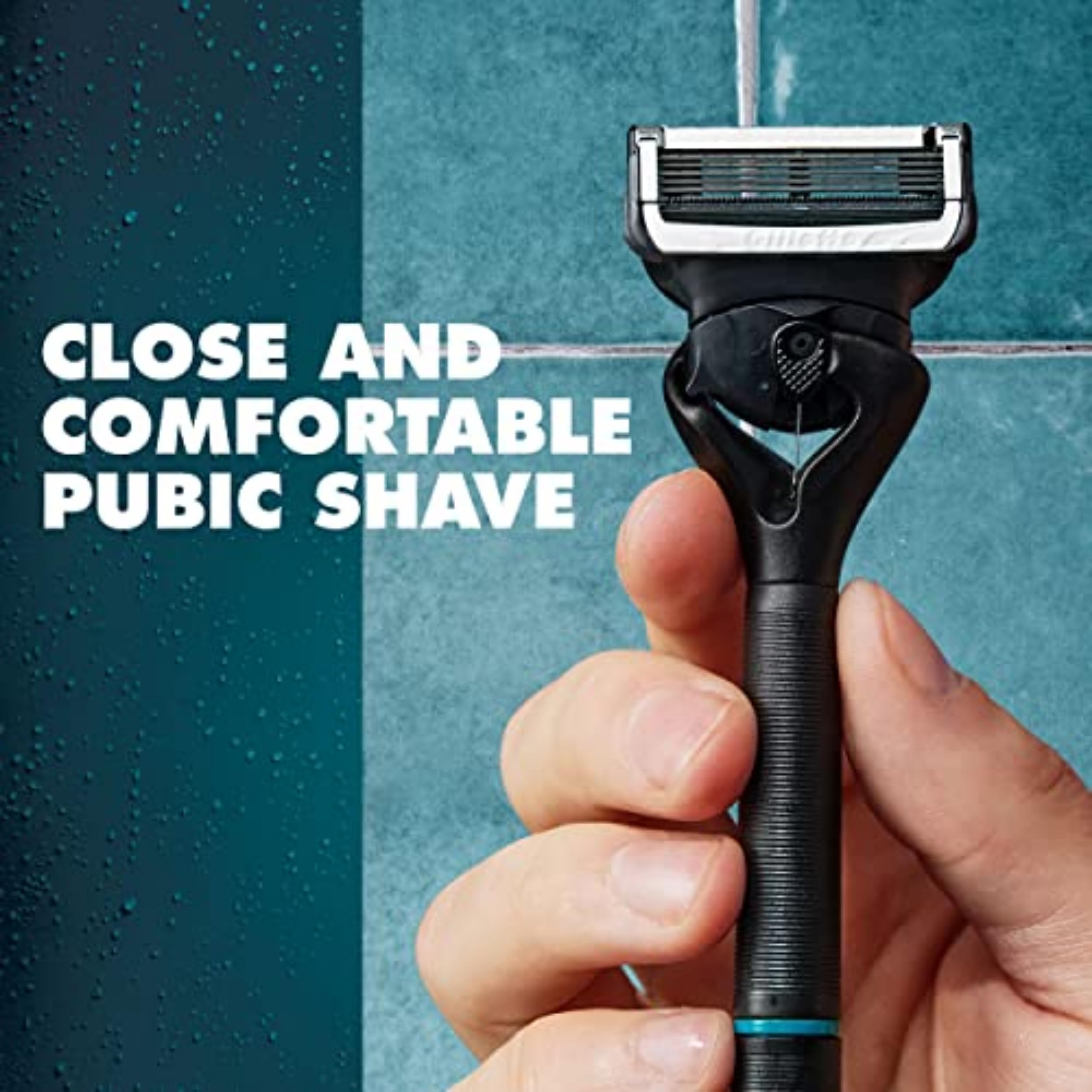 Gillette Intimate-use-in-shower illustrating easy, ready-to-go shaving moments