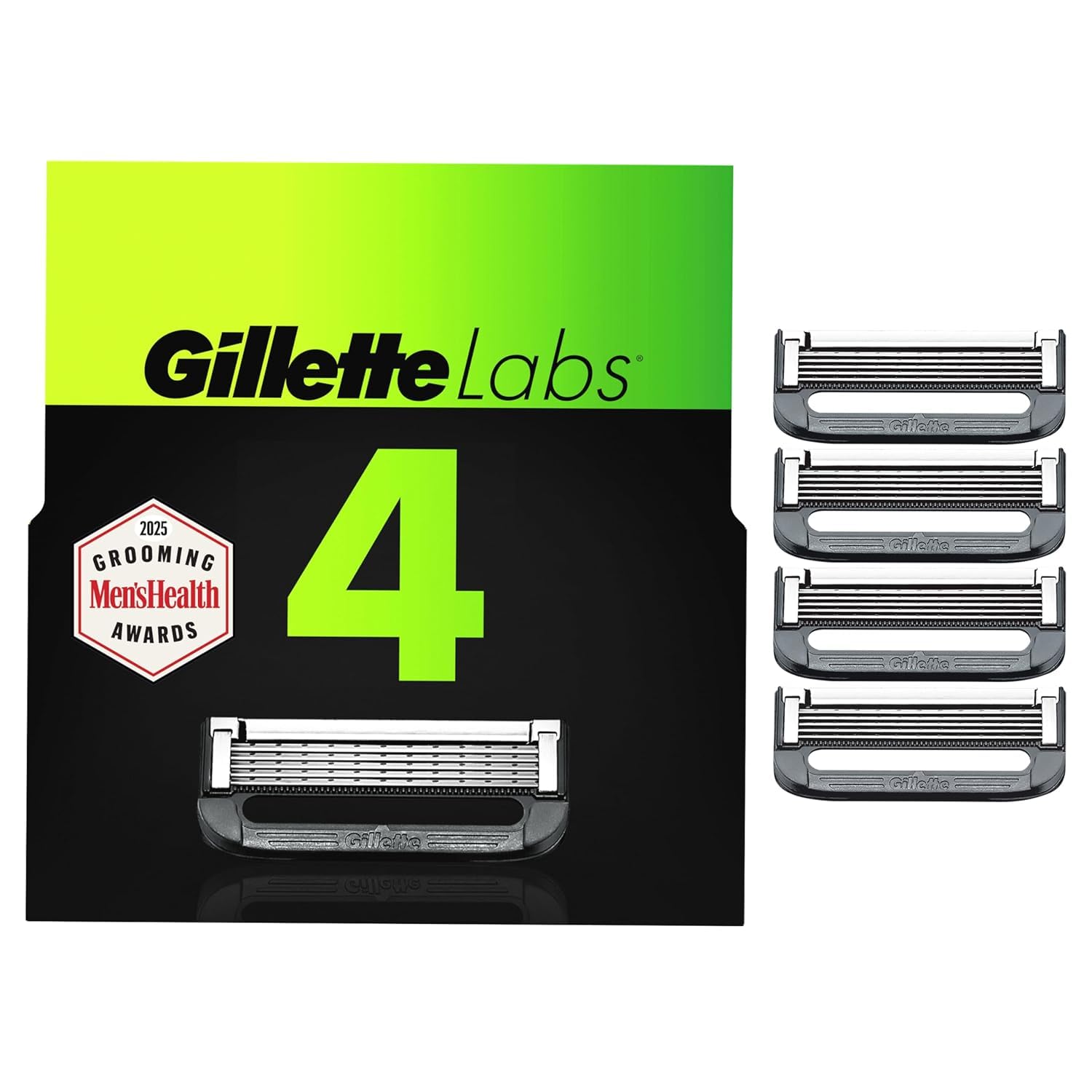 Gillette Labs exfoliating-bar refill 4-pack improves prep for a smoother shave.