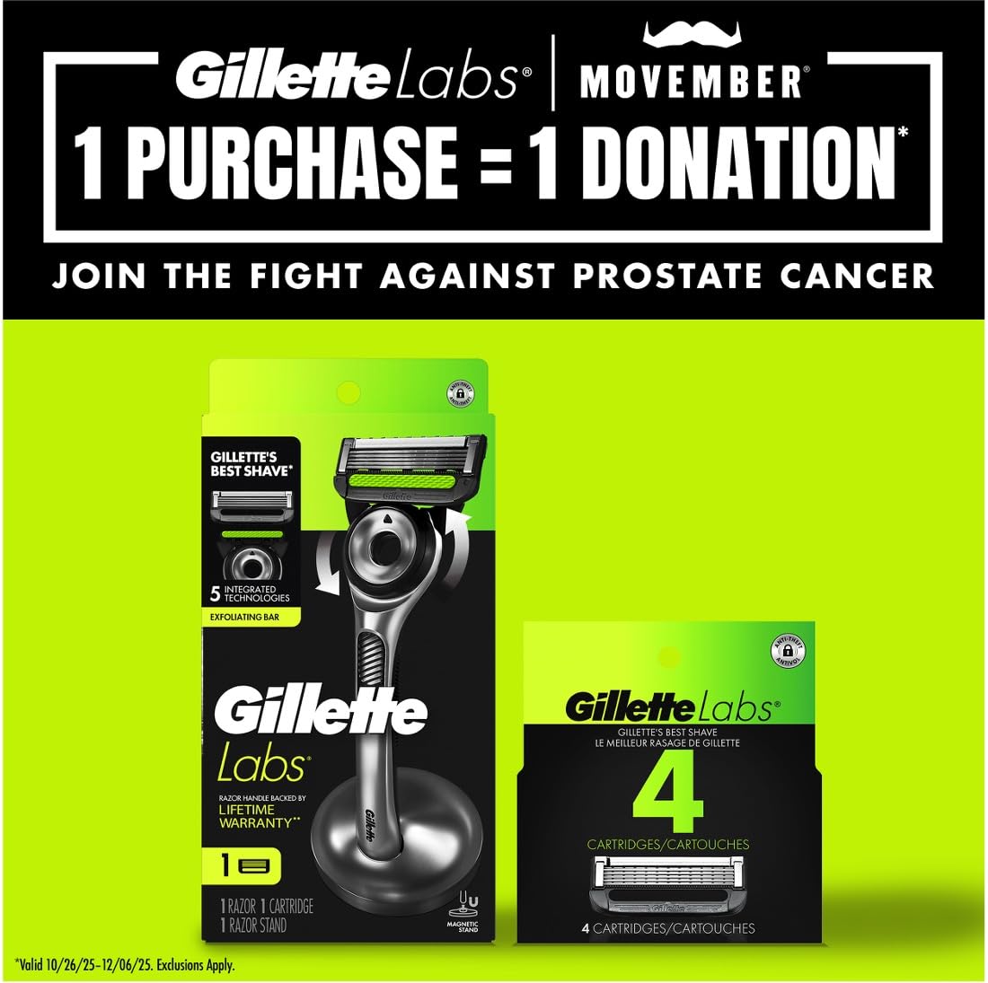 GilletteLabs heated razor warming bar visual suggesting luxurious warmth during shave.