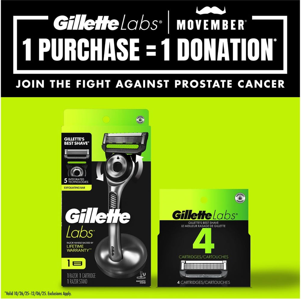 GilletteLabs heated razor warming bar visual suggesting luxurious warmth during shave.