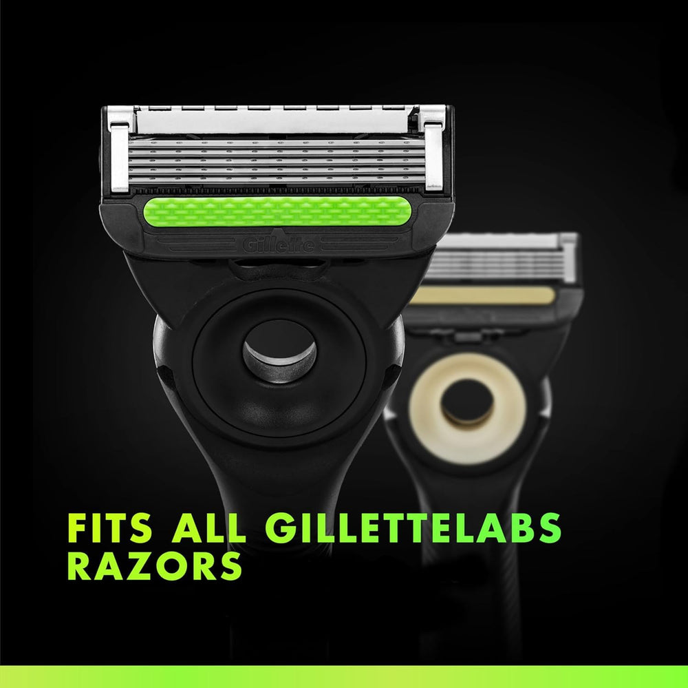 GilletteLabs blade refills with back trimmer for precise edging in tight areas.