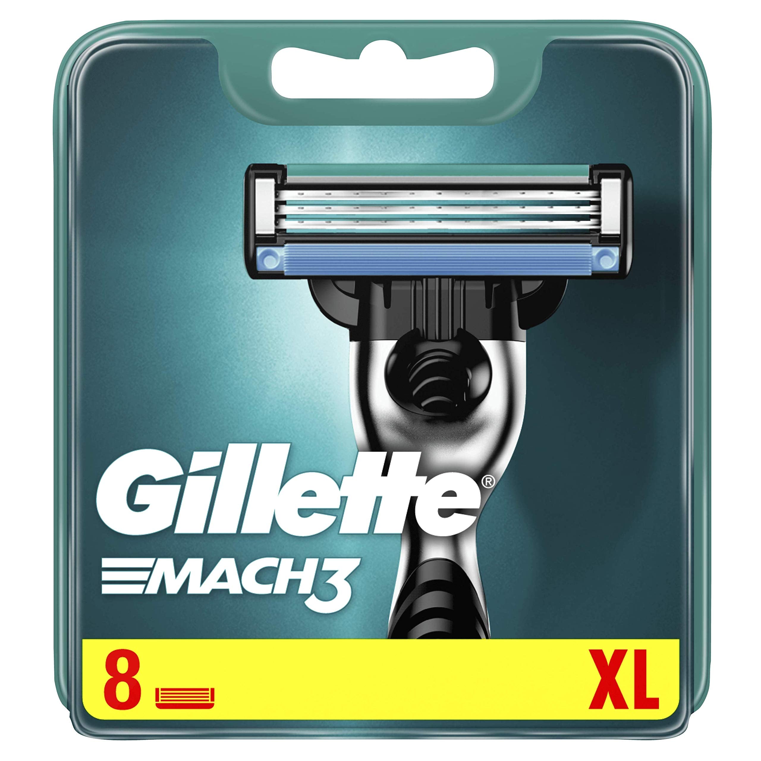 Gillette Mach3 8-pack shaves offer long-lasting value and convenience.