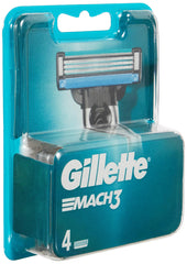Gillette Mach3 blades close-up shows triple blades for a close shave