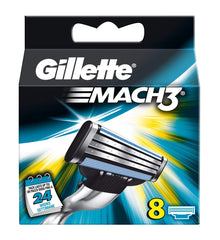 Gillette Mach3 blades deliver sharper precision for longer shaves.