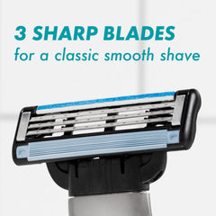 Open Blade Architecture allows easy rinsing for cleaner blades.