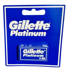 Gillette Platinum Double Edge blades box for organized grooming routines.