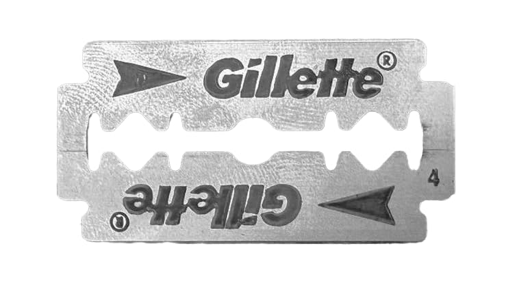 Gillette Platinum Double Edge blades open box shows individual blades.