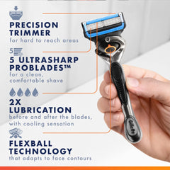 Gillette ProGlide Chill Lubrastrip cooling shows a refreshing shave sensation
