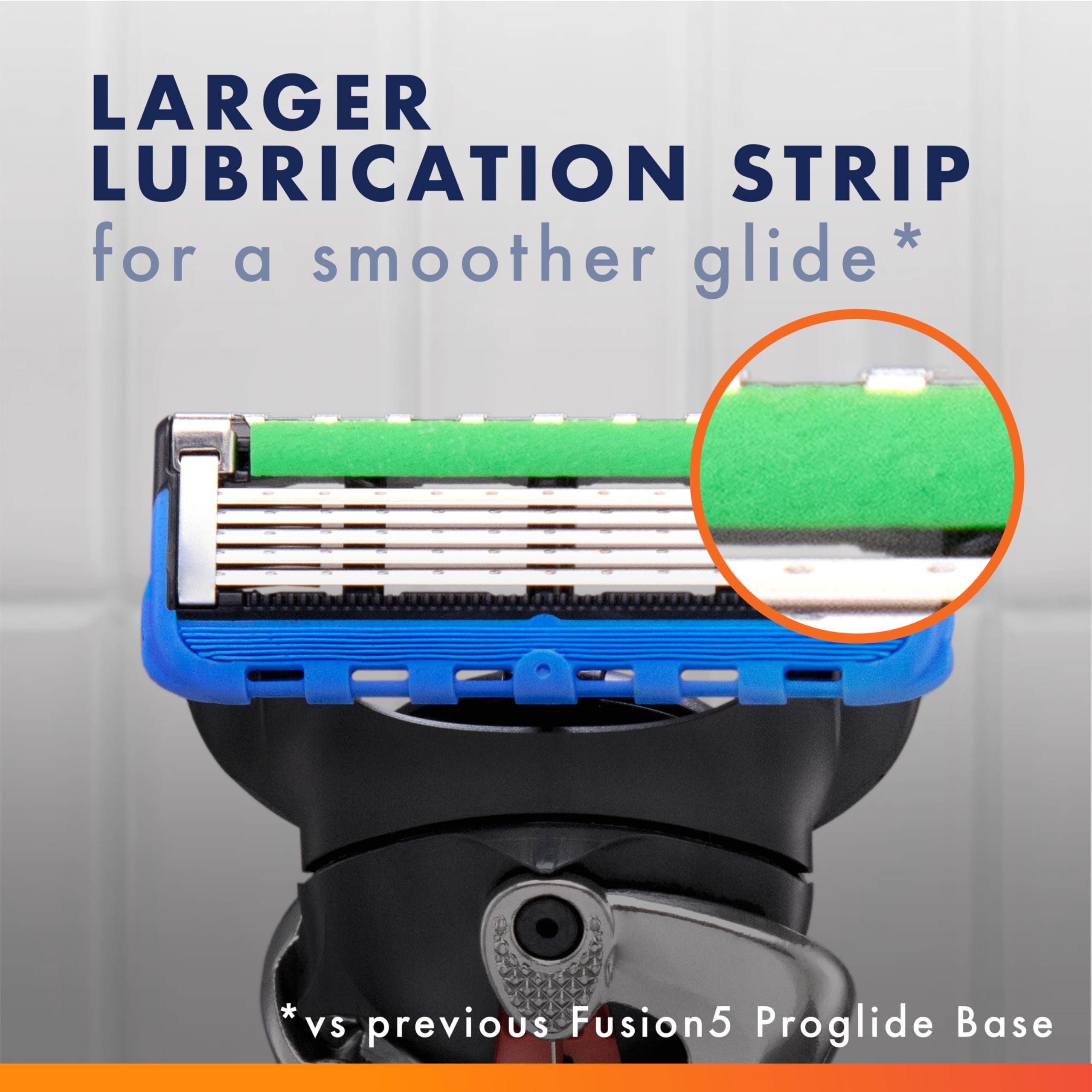 Gillette ProGlide microcomb guides hairs for a closer shave.