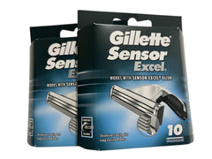 Gillette Sensor Excel cartridges closeup showing blades for a smooth shave