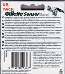 Gillette Sensor Excel blades illustrating compatibility with Sensor Excel razors.