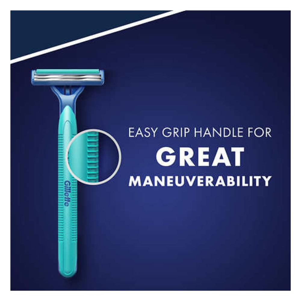 Gillette Sensor2 Plus 52 razors in box delivering bulk convenience for households.