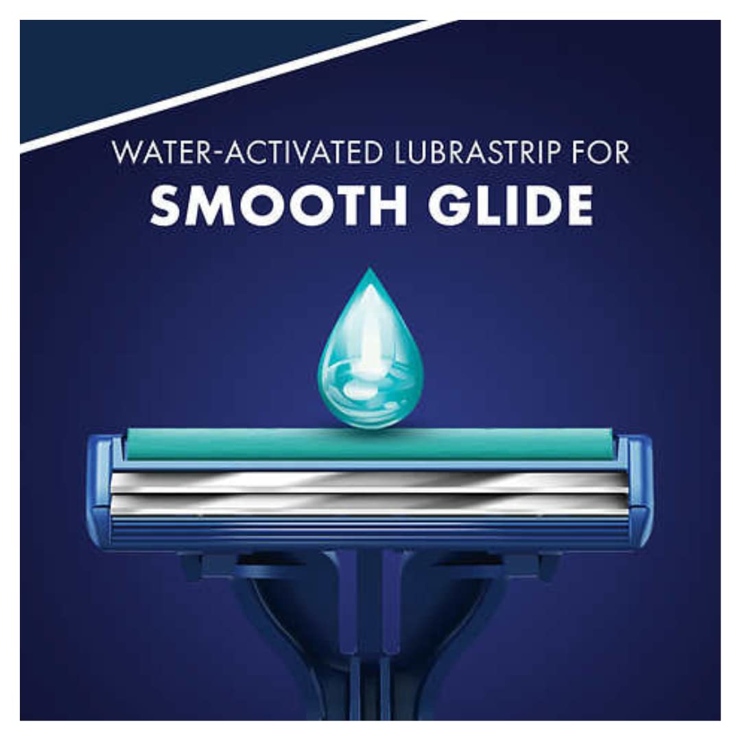 Gillette Sensor2 Plus chromium-coated blades offering a long-lasting edge for a smoother shave.