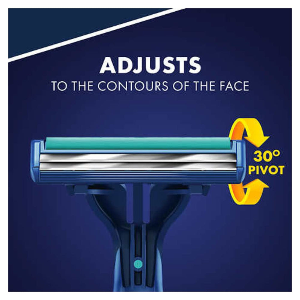 Gillette Sensor2 Plus soft Ultragrip handle provides a secure grip during shaving.