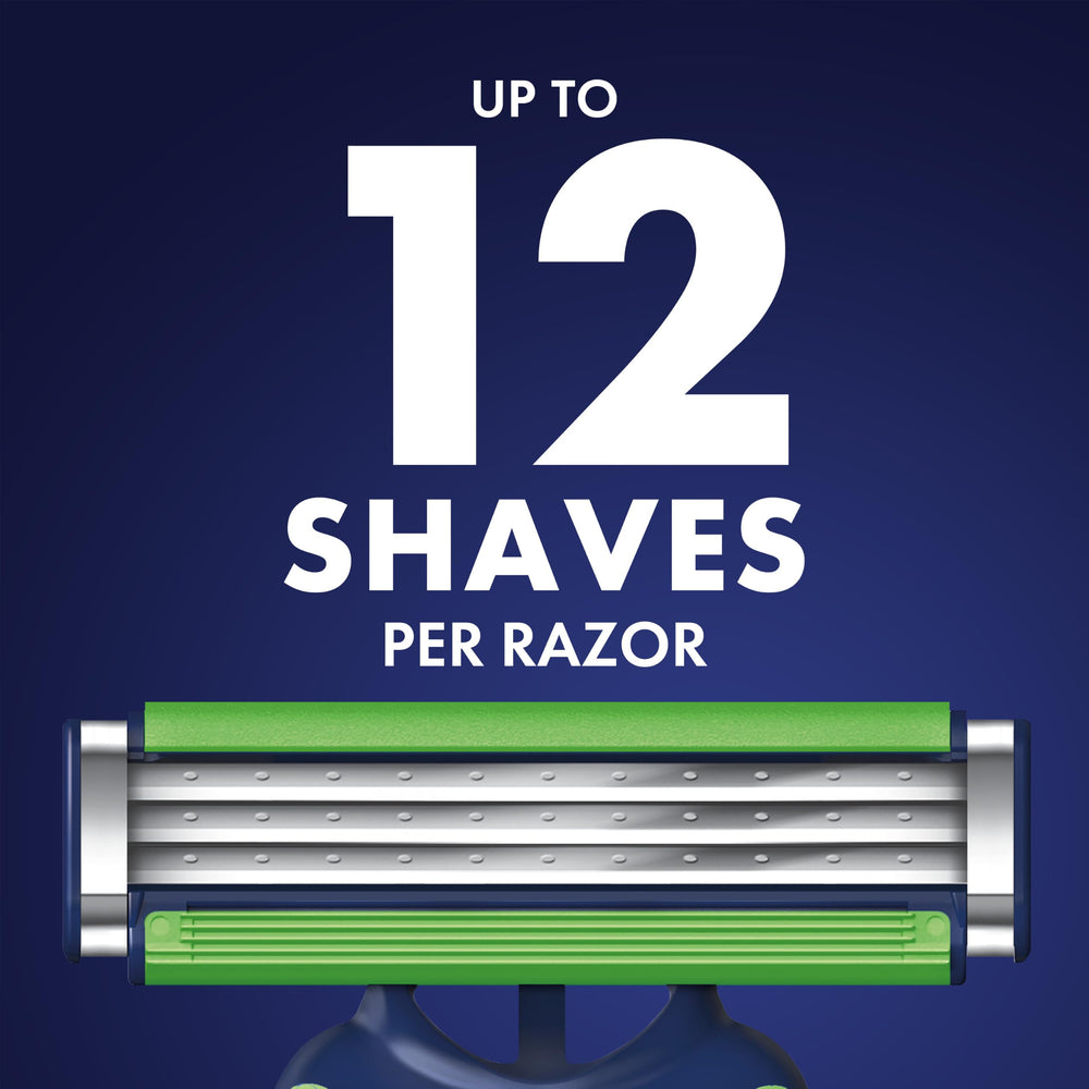 Gillette Sensor3 Sensitive pivoting head angle demonstrating contour tracking