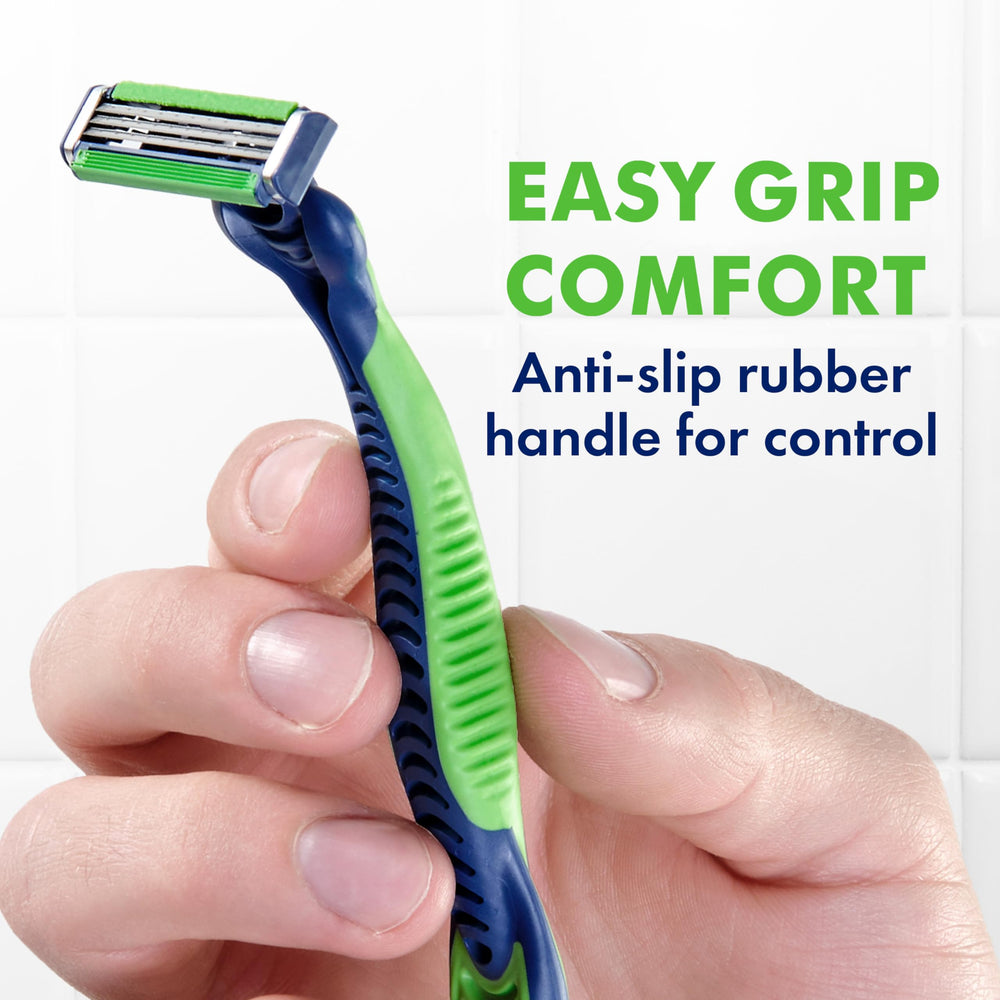 Gillette Sensor3 Sensitive rinsing under water showing easy blade cleaning benefit