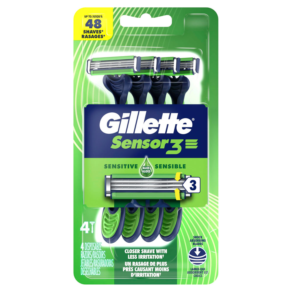 Gillette Sensor3 Sensitive shaving along jawline to show precise maneuverability