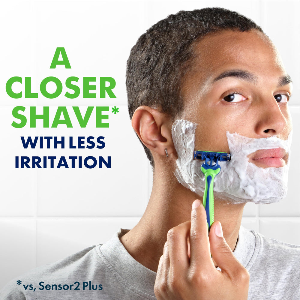 Gillette Sensor3 Sensitive inside a toiletry bag ready for travel convenience