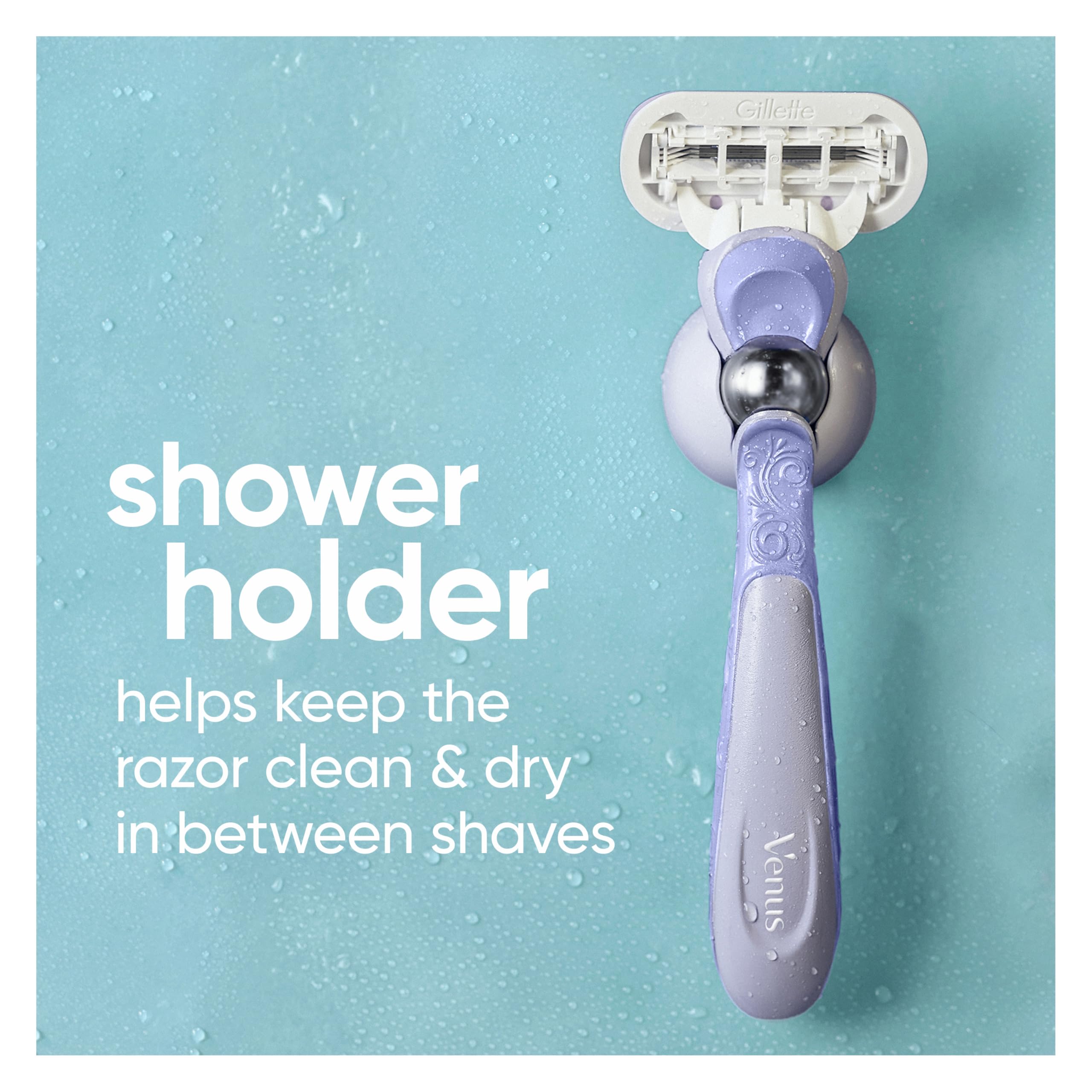 Gillette Venus 360° moisture ribbon provides lubrication during shaving