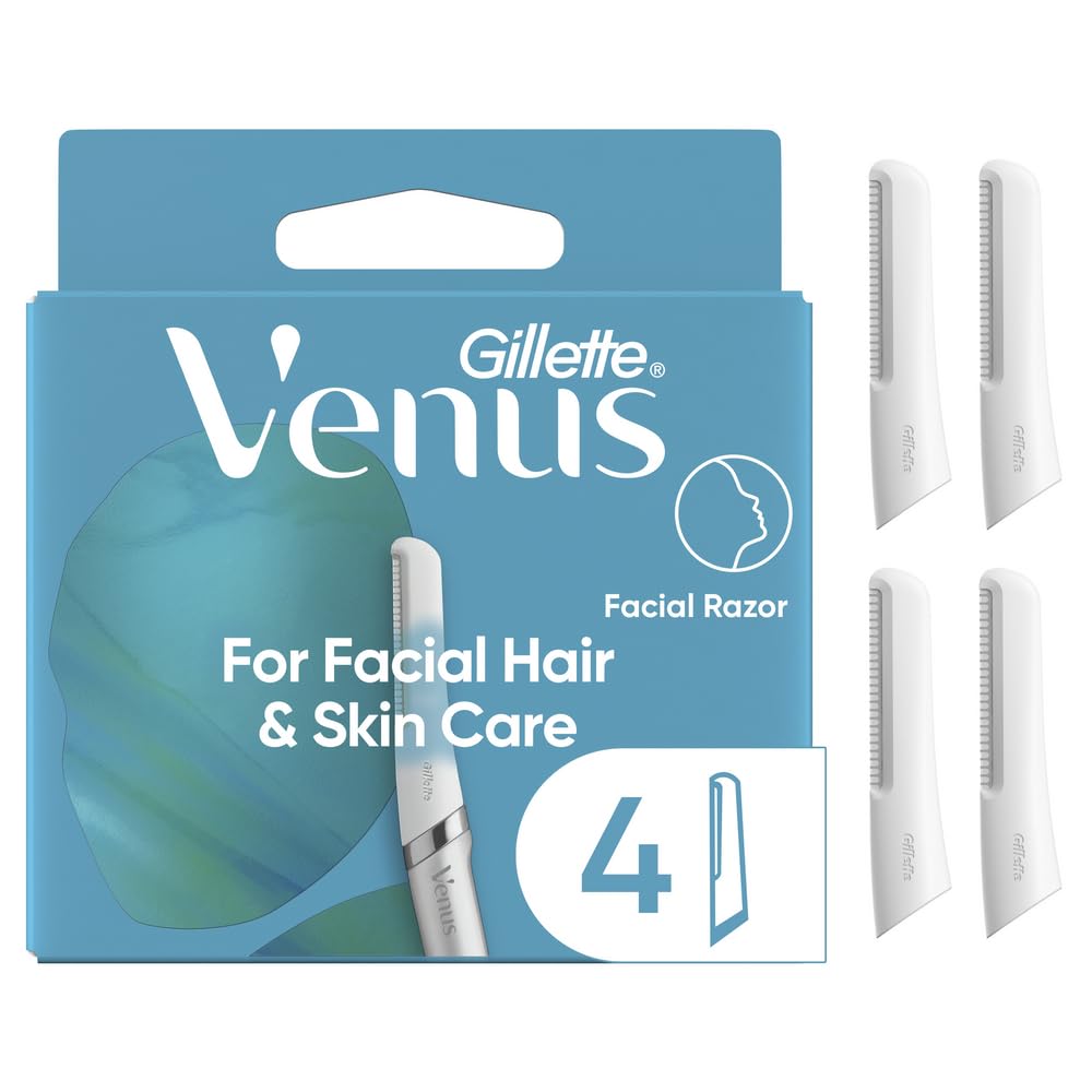 Gillette Venus refill pack for dermaplaning blades with easy replacement.