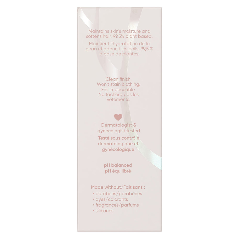 Gillette Venus pH-balanced formula shown on packaging supports balanced skin.