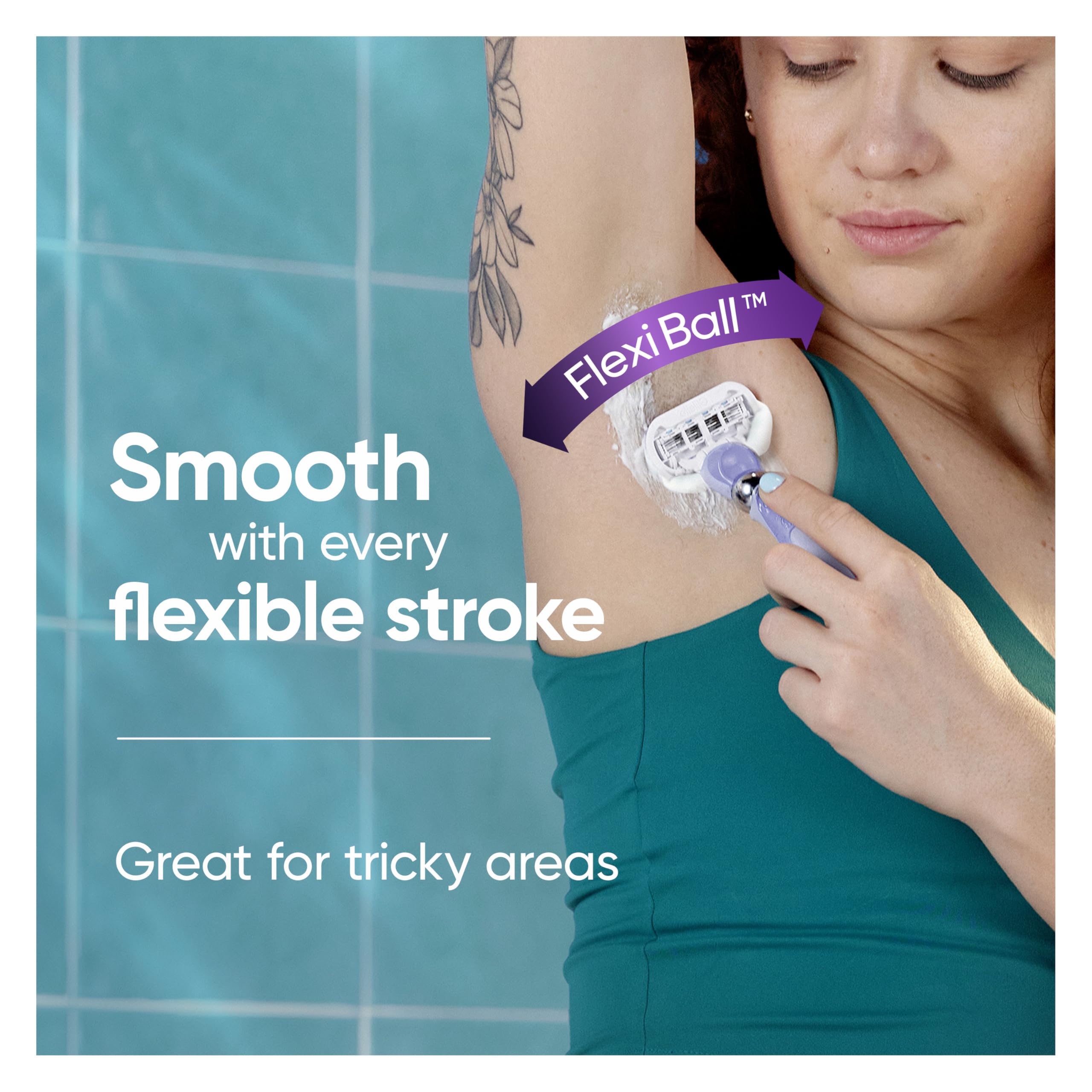 Gillette Venus pivoting head shaving precision in hard-to-reach areas