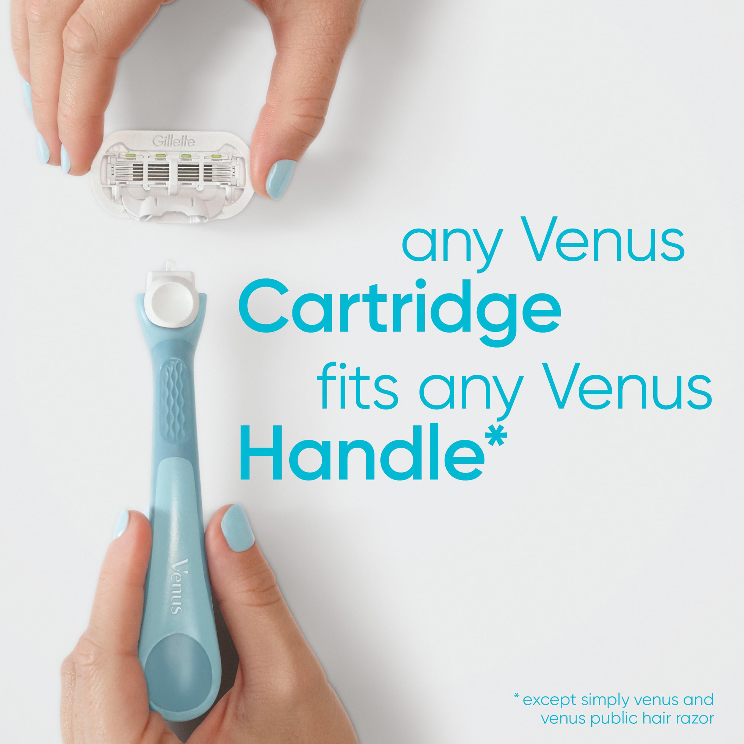 Gillette Venus refill pack on shelf for up-to-30-day supply