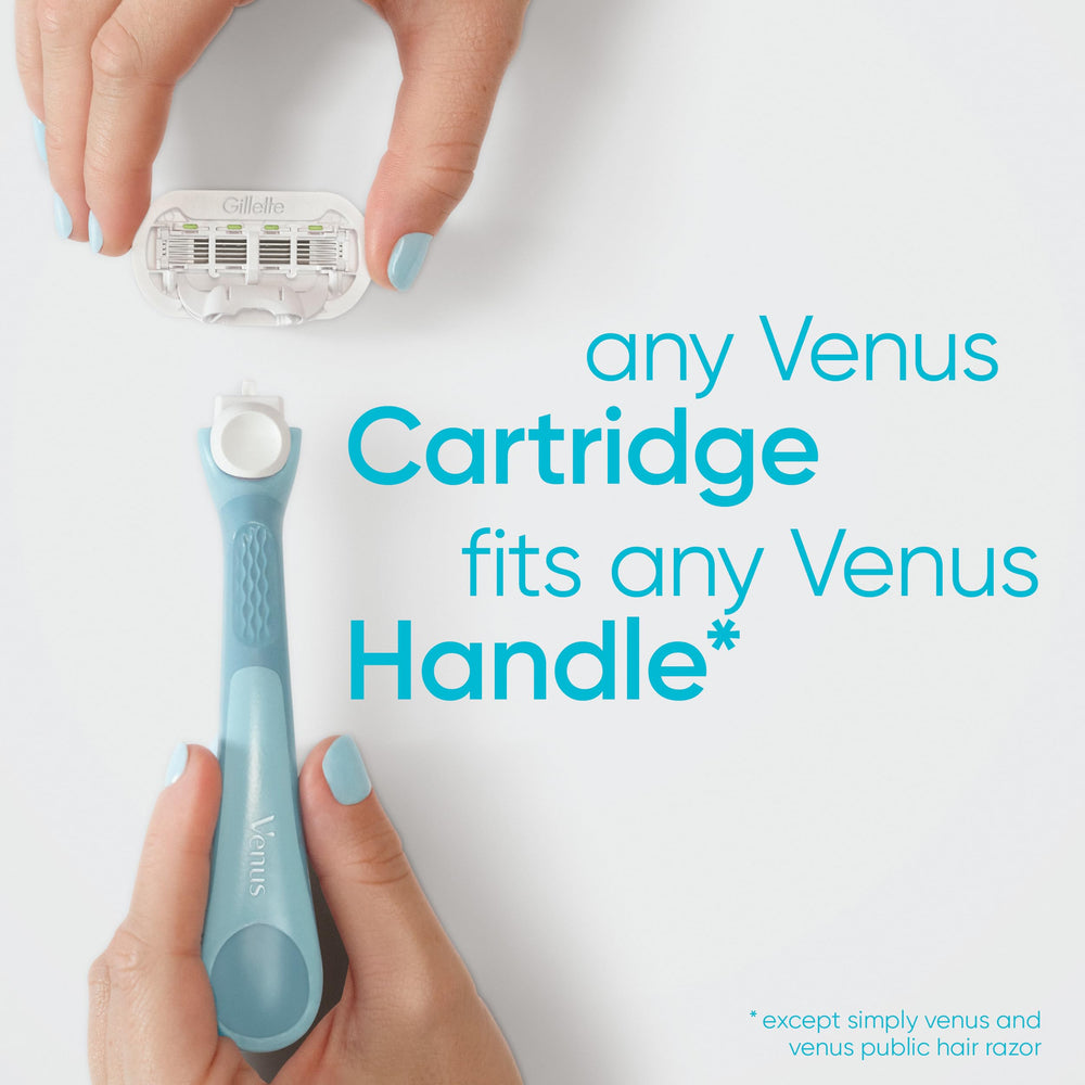 Gillette Venus refill pack on shelf for up-to-30-day supply