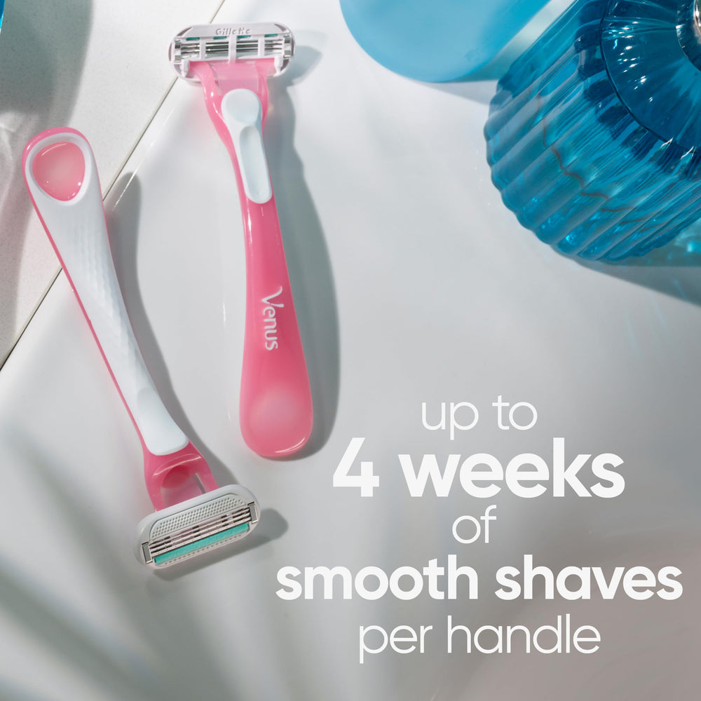 Detailed view of Gillette Venus SkinElixir lubrastrip for added comfort