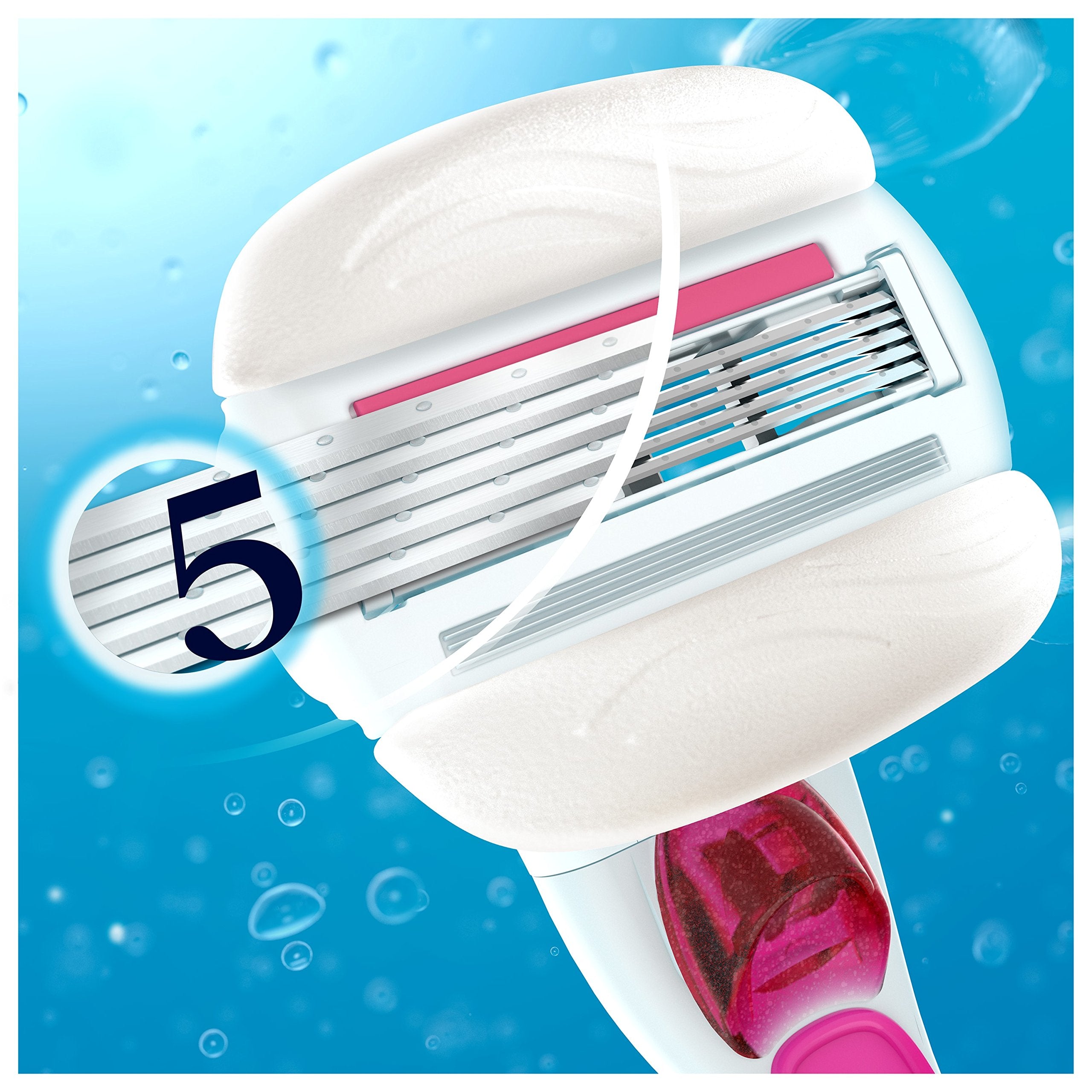 Gillette Venus compatibility icon highlights universal fit with most handles