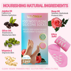 Giloner foot socks anti-slip soles ensure safe, stable wear during at-home foot care